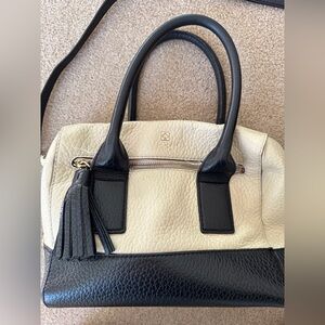 kate spade Black & Cream Leather Satchel